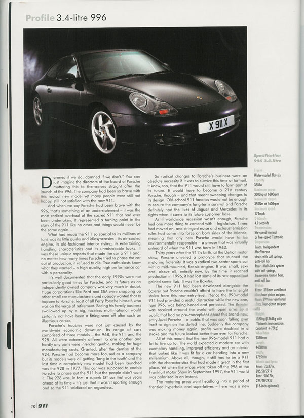 #10389 - Introduction of the 996 (3.4 ltr) #10389 - Introduction of the 996 (3.4 ltr)