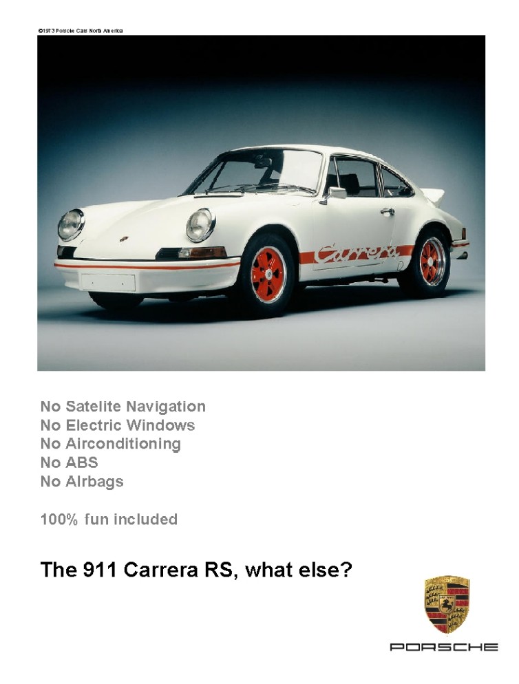 #16324 - 911 CArrera RS reclame