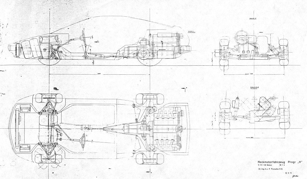 #40866 - BouwTekening 911/928 prototype...