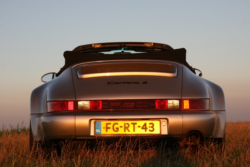 #48346 - Porsche in ondergaande Zon