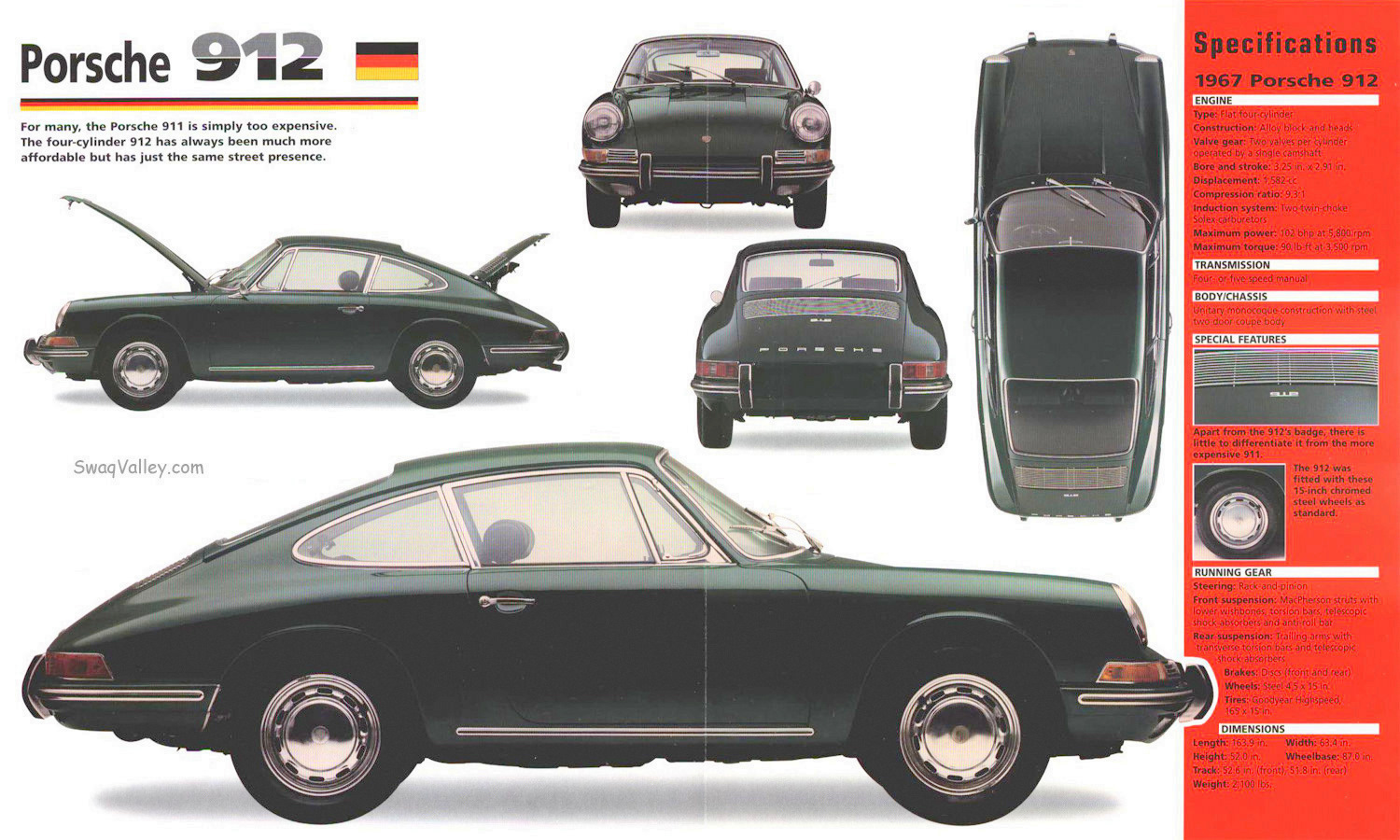 #50115 - 1967, Porsche 912 specs