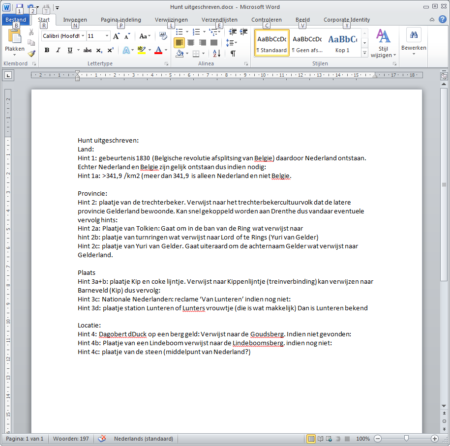 #57295 - Totale Hunt 79 uitgeschreven